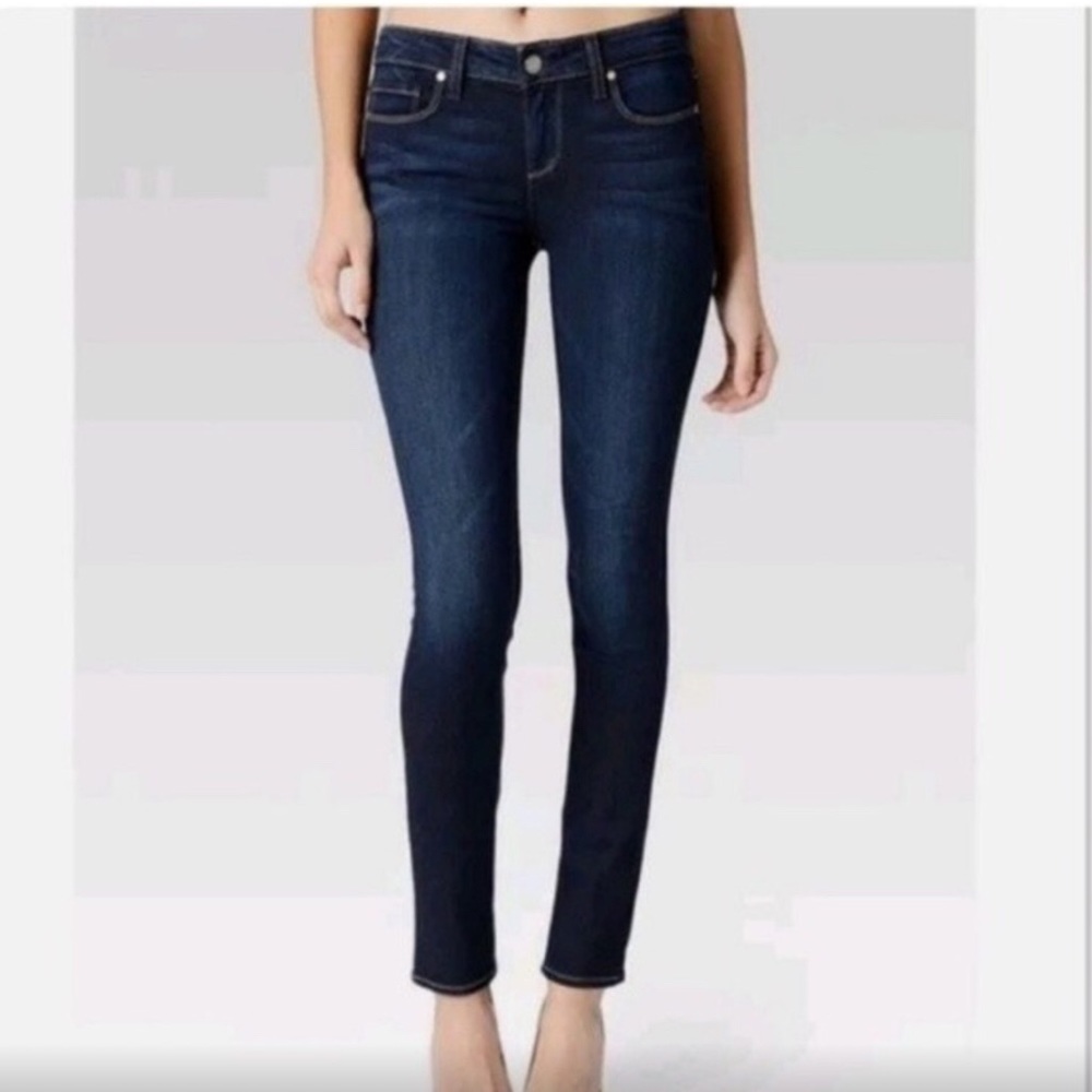 PAIGE Women’s Skyline Skinny Jeans Dark Blue Wash Size 26